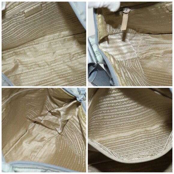 PRADA Shoulder Bag Nylon Light Blue Silver Auth BA4705 - Picture 16 of 16